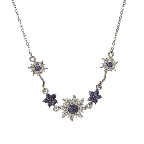 New Model Hot-Selling High-End Luxury Women's Necklace Fresh Sweet Purple Sunflower Princess Niche Fashion Chains