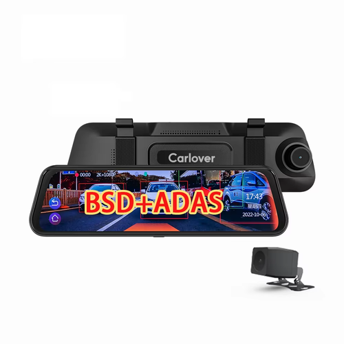 Carlover ADAS BSD 4K 10-inchTouch Screen Dash Cam DVR Driving Video Recorder Night Vision Reverse Dash Camera