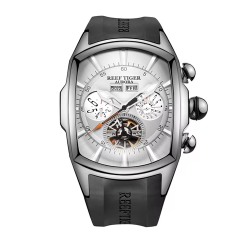 Reef Tiger Top Brand Luxury Big Watch for Men Mechanical Tourbillon Sport Watches Relogio Masculino RGA3069
