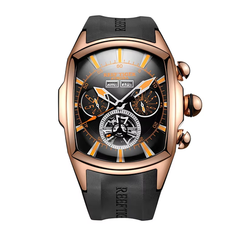 Reef Tiger Top Brand Luxury Big Watch for Men Mechanical Tourbillon Sport Watches Relogio Masculino RGA3069