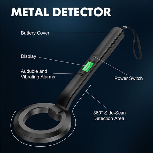Best Selling Metal Detector High Sensitivity 360 Degree Handheld Gold Silver Metal Detect Tool