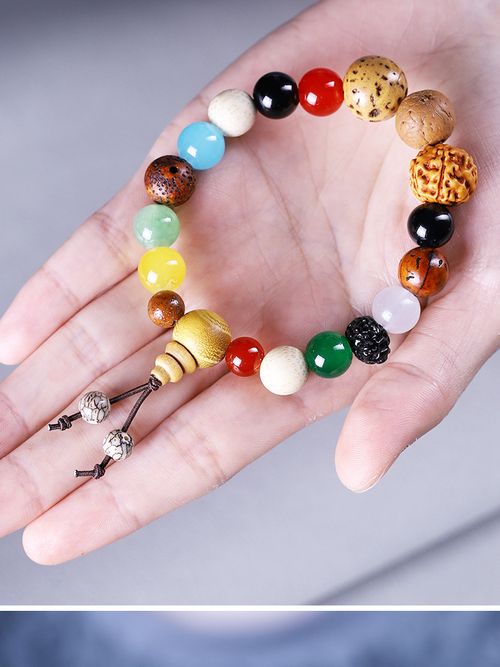 Eighteen-seed multi-treasure bracelet Bodhi 18 seeds 18-seed Buddhist beads jewelry Star Moon Wenwan men's and women's bracelet live broadcast hot style