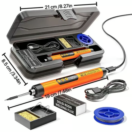 Portable USB Adjustable Temperature Soldering Iron Kit