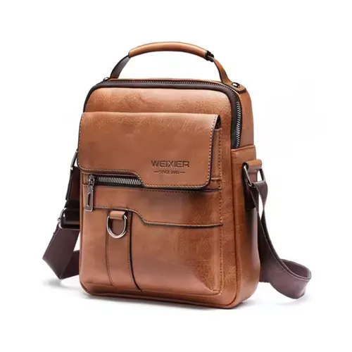 Men's Vintage PU Leather Crossbody Bag