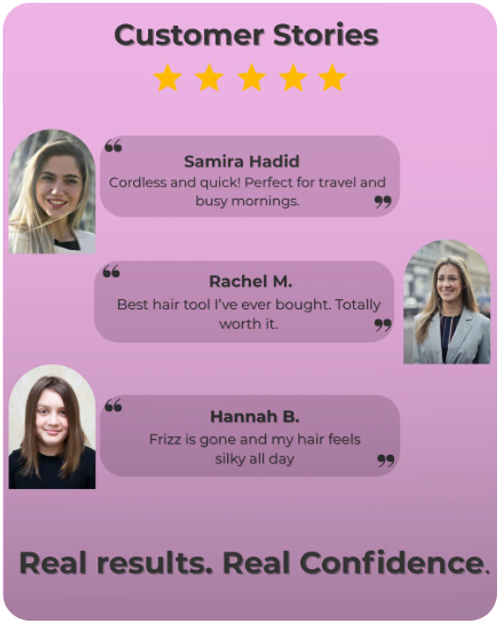 Negative ion straightening comb Frizz-free, sleek hair — anytime, anywhere