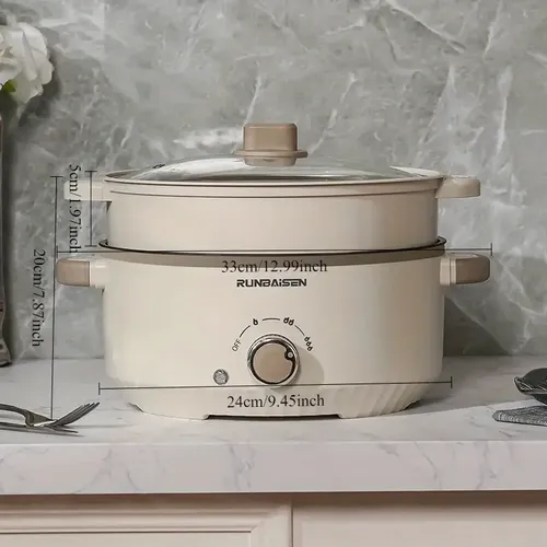Multifunctional electric cooker(Order today and get a free steamer)