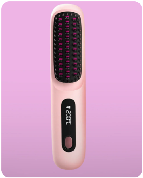 Negative ion straightening comb Frizz-free, sleek hair — anytime, anywhere