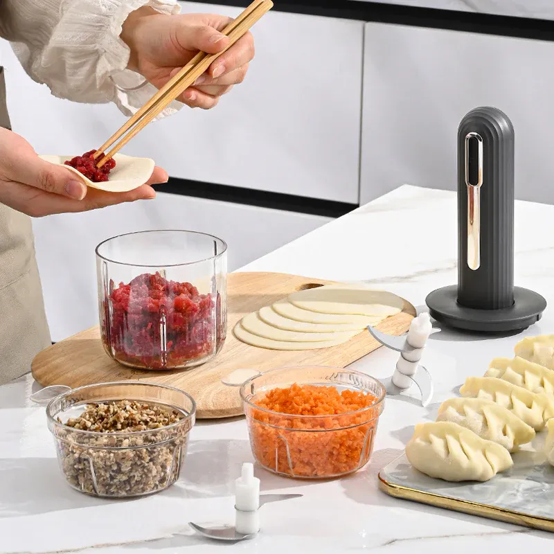 🔥 Bezprzewodowa elektryczna maszynka do mielenia mięsa do użytku domowego