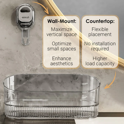 🔥Hot Sale 50% Off🔥Suction Cup Storage Rack with Drain Hole