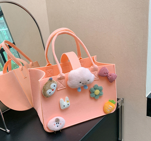 ✨(Buy 1 Get 1 Free) Perfect Christmas Gift✨Cartoon Felt Tote Bag