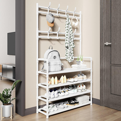 Multifunctional shoe and hat rack