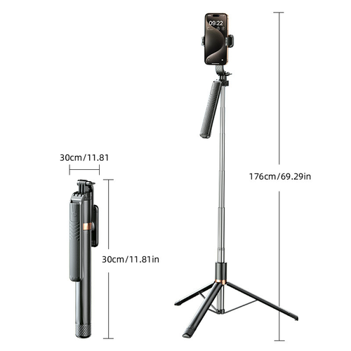 Aluminum Alloy Selfie Stick Tripod