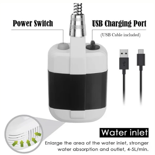 Popular in 2025 ⚡ Portable shower pump