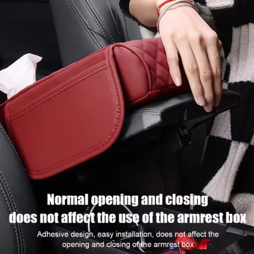 ArmrestCover: Universal Car Armrest Cover Support With Storage Pockets