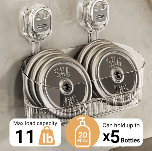 🔥Hot Sale 50% Off🔥Suction Cup Storage Rack with Drain Hole