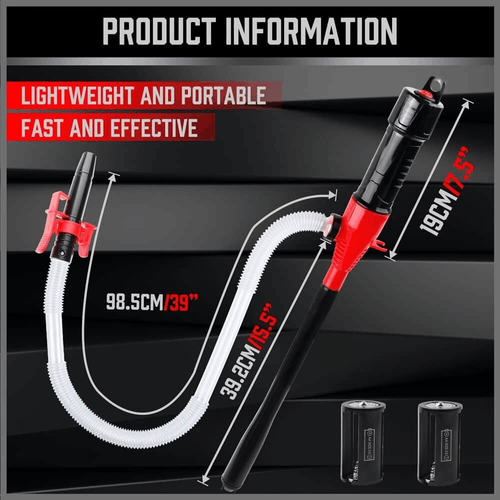 Portable battery pump with nozzle