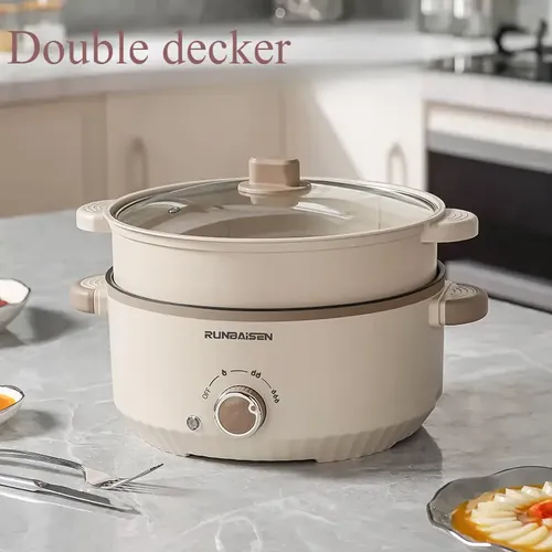 Multifunctional electric cooker(Order today and get a free steamer)