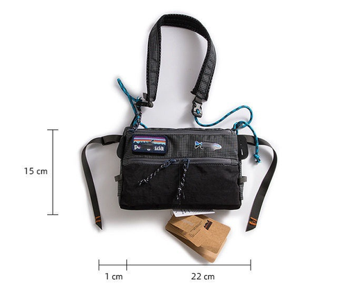 Multicolor Zippered Fly Fishing Crossbody Bag