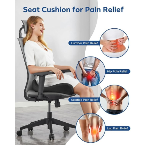 ⏰ Today Only – 49% OFF 🎁 Ergonomic Memory Foam Seat Cushion