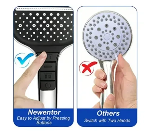 8-speed Oversized Panel Pressurized Shower Head