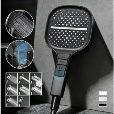 8-speed Oversized Panel Pressurized Shower Head
