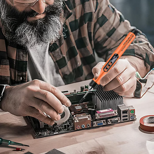Portable USB Adjustable Temperature Soldering Iron Kit