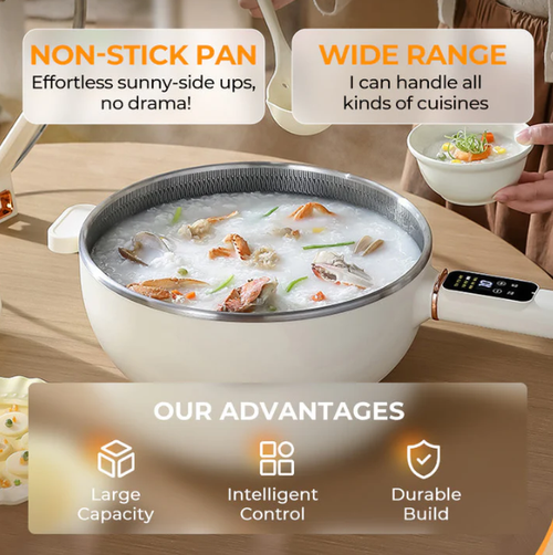 🍳Non-stick Electric Wok for Cooking