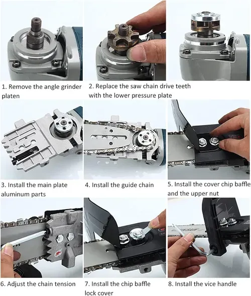 Angle Grinder Conversion Electric Chain Saw Kit