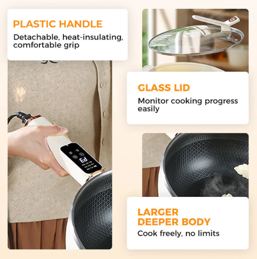 🍳Non-stick Electric Wok for Cooking