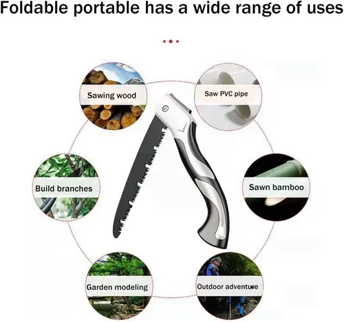🔥Indestructible Folding Trail Saw - Super sharp, lightning fast cutting, built for the wild!