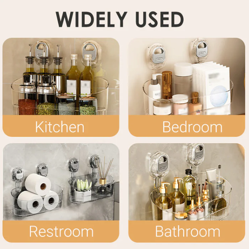 🔥Hot Sale 50% Off🔥Suction Cup Storage Rack with Drain Hole