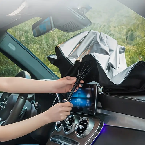 2025 Popular 🔥Upgraded foldable car sun visor with drawstring