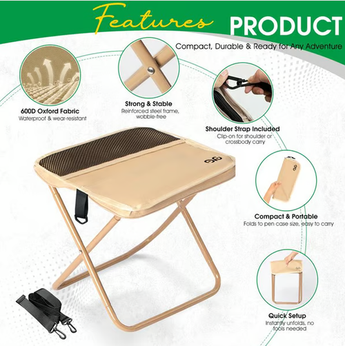 ✨Foldable Backpack Stool🎒🪑