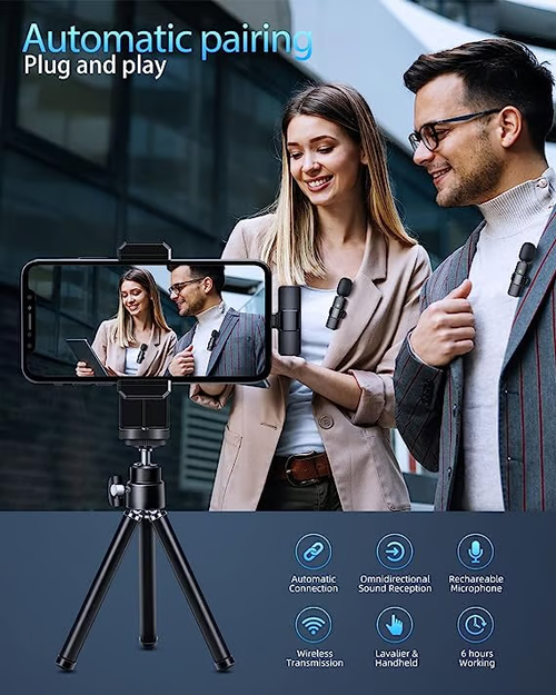 🔥New Wireless Lavalier Microphone