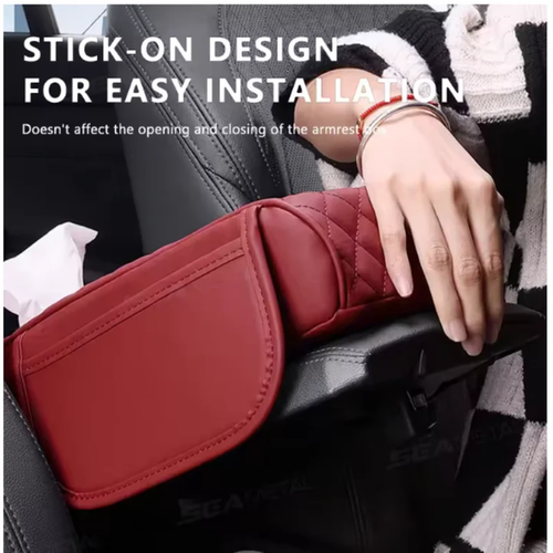 ArmrestCover: Universal Car Armrest Cover Support With Storage Pockets