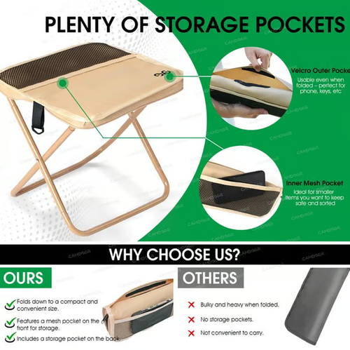 ✨Foldable Backpack Stool🎒🪑