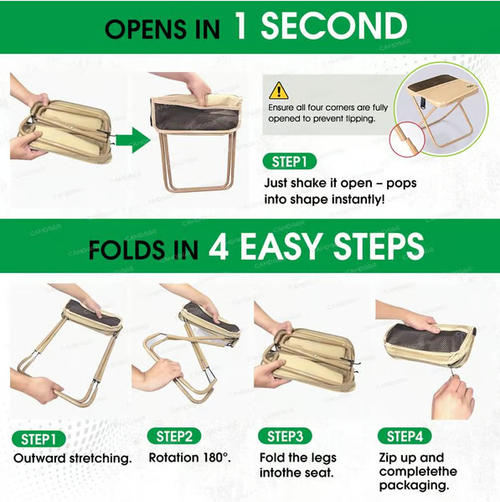 ✨Foldable Backpack Stool🎒🪑