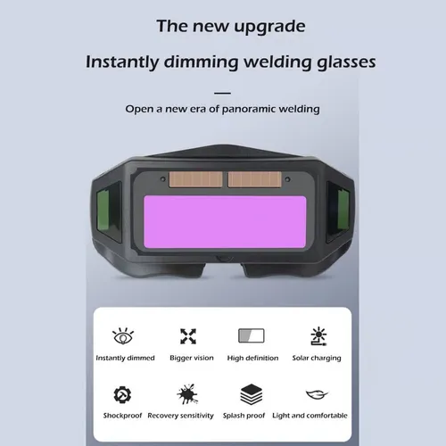 Auto Dimming Welding Glasses(With 5 lenses)