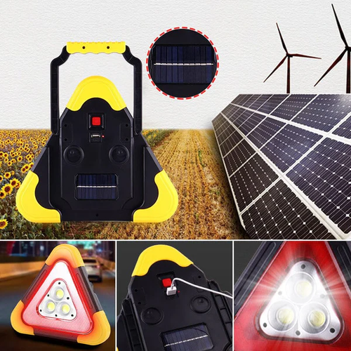 🔥2025 New Arrival🔥 3-IN-1 solar emergency triangle warning light at the roadside