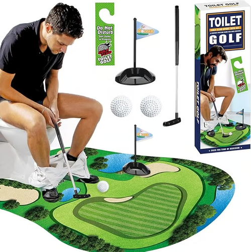 🔥49% OFF⛳Toilet Game Mini Golf Toy,Gag Gifts for Adults Funny