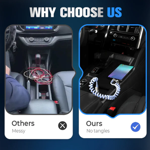 🏆Flash Sale⚡50K+ SOLD! 💥240W 4-in-1 Retractable Coiled Charging Cable