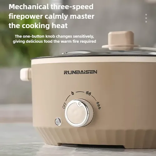 Multifunctional electric cooker(Order today and get a free steamer)
