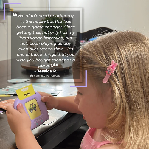 Children's enlightenment learning flash card reader