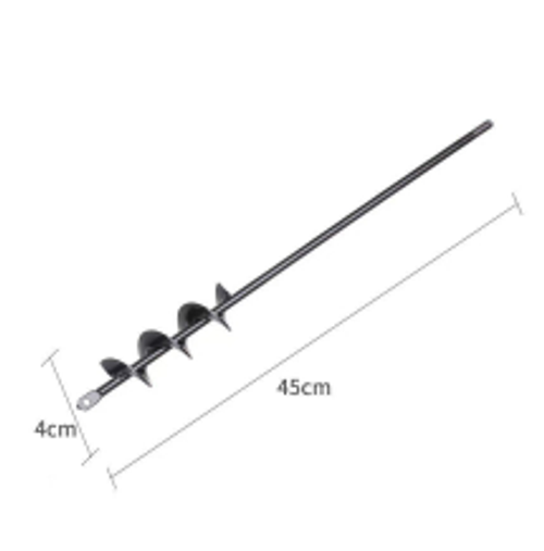 Spiral Drill Bit Set, Garden Spiral Drill Bit for Planting Bulbs & Flowers