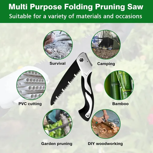 🔥Indestructible Folding Trail Saw - Super sharp, lightning fast cutting, built for the wild!