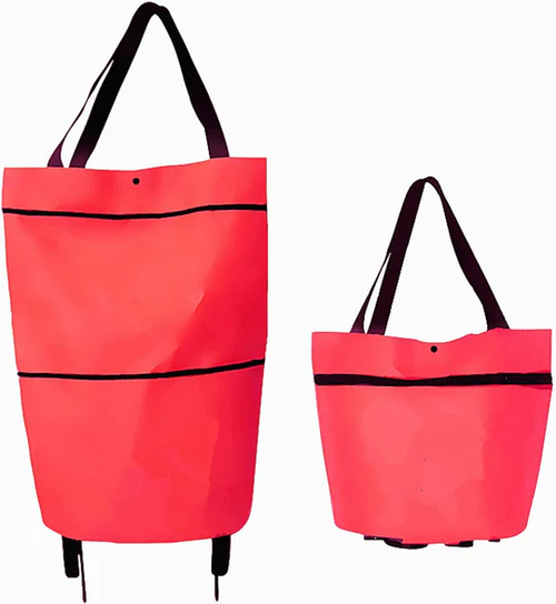 Multifunctional foldable bag with wheels