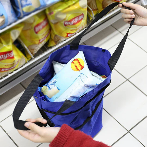 Multifunctional foldable bag with wheels