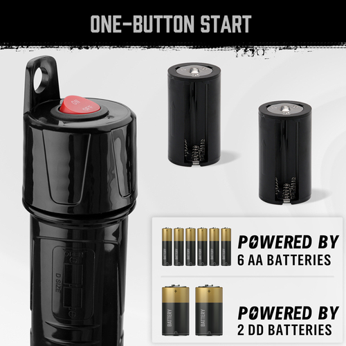 Portable battery pump with nozzle