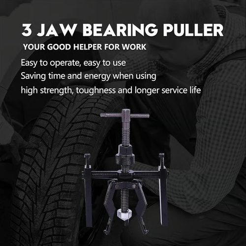 3 Jaw Inner Pilot Bearing Puller Auto Bushing Carbon Steel Gear Extractor Wheel Bearing Puller Automotive Machine Tool Kit for Car SUV Motorcycle Motorbike bearing puller