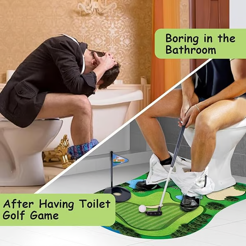 🔥49% OFF⛳Toilet Game Mini Golf Toy,Gag Gifts for Adults Funny